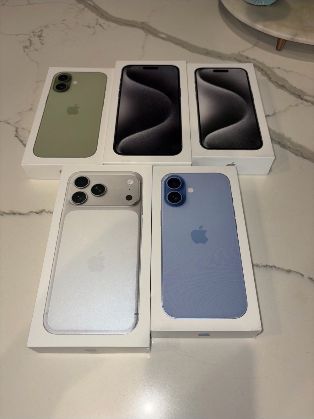Apple iPhone - Green, Blue, Silver - Boxes  only